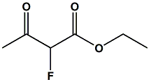 Chemical diagram for Ethyl 2-fluoroacetoacetate Cas # 1522-41-4